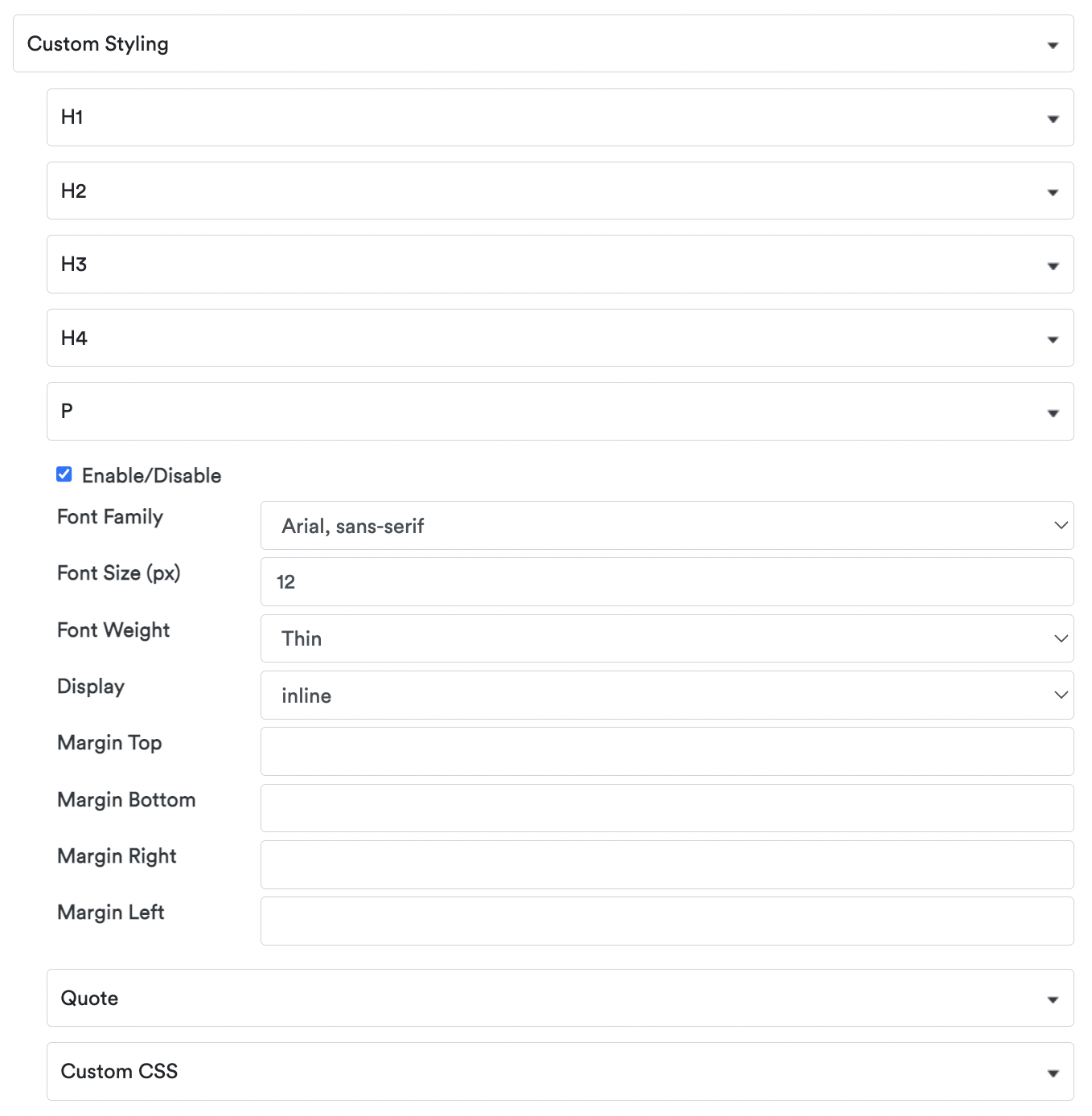Quickblog | Custom Styling Quickblog | Custom Styling